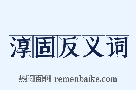 淳固反义词是什么意思的图片